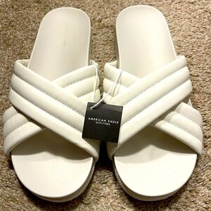 American Eagle white sandals